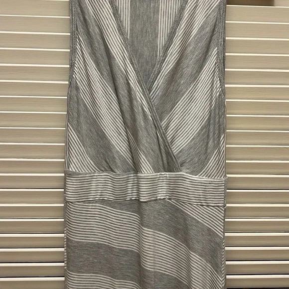 Go Couture Striped Maxi Dress in Grey Colorblock - Picture 5 of 17
